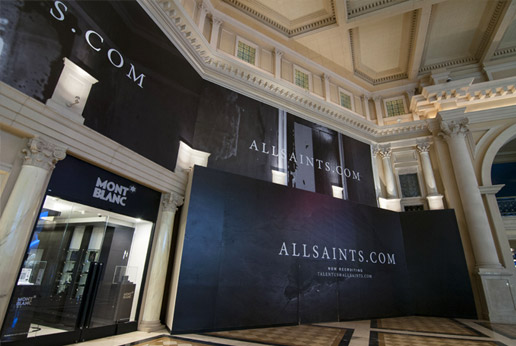 All Saints Retail Barricade